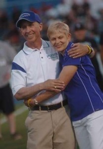 Coach Dalton and his wife