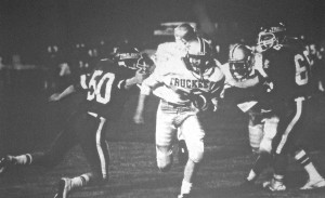 Jon Micah Clanton on his way for a 15-yard touchdown run against Quincy