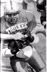 James Van-Brunt lead the state in rushing yards (2,337), touchdowns (38) and 6 games of 200 yards or more. He also owns many of the all-time school records at Truckee.