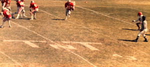 At the 50 yard line of the Tonapah game was TNT and 4J in honor of Joey Silva and Steve Pike