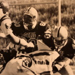 (40) Ron Collins and (60) Dean Michaels in on tackle vs Incline