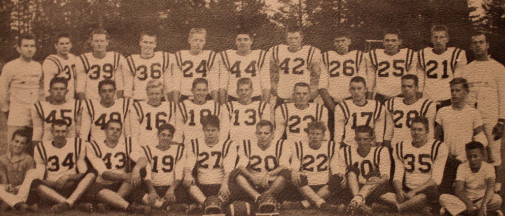 Front Row:Danny Conners, Larry Reid, Walt Mandeville, Buzz Trainer, George Boyer, Marty Kumle, Sam Medford, Sherman Reams; Row 2: Ray Cantrell, Bob Ziegler, Dave Kettenhofen, Woody Ribal, Randy Schultz, Larry Rolison, John Firpo, Doug Ball, Chuck Bergman; Back Row: Coach Wilson, Craig Robinson, George Decker, Bob Williams, Steve Cowen, Mike Burke, Rex Donaldson, Mel Cantrell, Mike Moore, Bob Merica, Coach Drakulich 