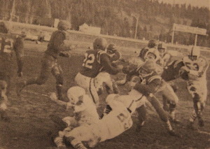 Truckee running back fights for yardage 