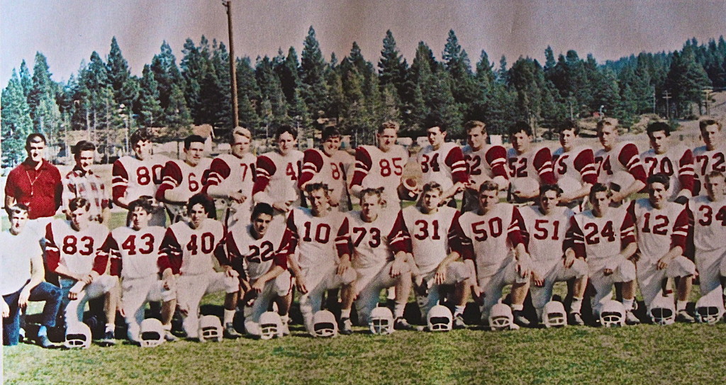 Front Row: B. Rosamond (manager), R Peverill, B. Waters, B. Fugazi, R. Smith, M. Davis, D. Hicks, M. Gowen, G. Taylor, W. Kusick, D. Kennerson, G. Franeschini, S. Austin, B. King (Manager) Row 2: Coach Prida, R. Walker, B. Allen, E. Marier, T. Wissenback, P. Sullivan, M. Spitsen, G. Pope, S. Thomasberg, W. Sassarini, D. Massimo, M. Keechler, R McCallen, S. Howard, R. Bulman