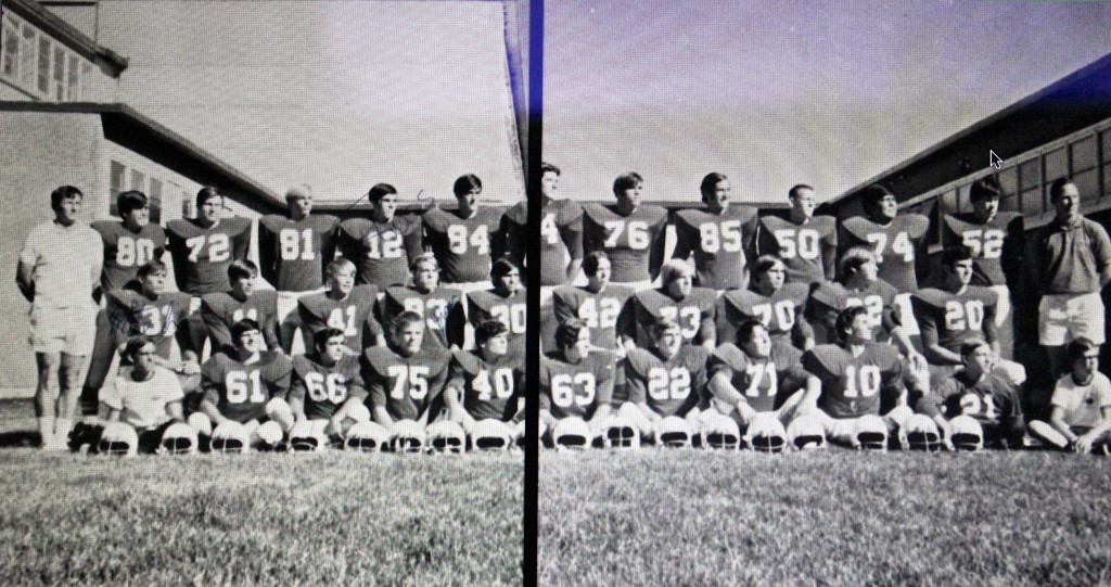 Bottom Row: Lewis Heath, Francis Vierra, Mike Ron Dunham, Jim Crippen, Paul Sayegh, Mark Champion, Brad Jorgensen, Keeth Paulus, Dee Hurt; Row 2: Mitch Frazier, Rick Purser, Gary Melin, Jim Davidson, Greg Jones, Bob Elkins, Jim Rueckheim, Don Kramer, Al Plumbridge, Cal Felte; Top Row: John Lundgren, Randy Austin, Rudy Peterson, Russ Brett, Mike Bechdolt, John Virus, Dave Hicks, Brad Taylor, Mike Wood, Mike Forrest, Al Plumbridge