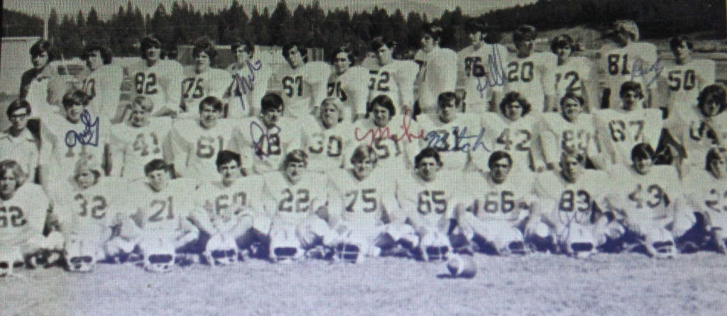 Front Row:Brent Hoffman, Tracy Shoemaker, Paul Wurst, Mike Gill, Mark Champion, John Lundgern, Bob Collaro, Francis Vierra, Jim Davidson, Mike Quinn, Steve Brehler, Row 2: Tony Diciolli (manager), Andy Plumbridge, Gary Melin, Brad Jorgensen, Russ Brett, Jim Rueckhelm, Mike Ludden, Mitch Frazier, Jim Crippen, Ron Shawver, Tim Peterson, John McDown; Back Row: Nigel Cosans (manager), Kelly Wilson, Bob Lochridge, Brent Thompson, Mike Files, Art Diaz, Don Kramer, Alan Plumbridge, John Virus, Bill Burnham, Buddy Bitler, Risk Narlock, Rudy Peterson, Pat Quinn