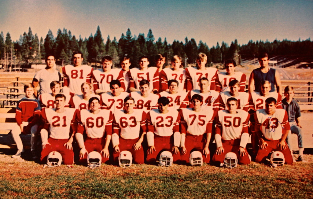 Front Row: Curt Wurst, Barry Waters, Wayne Kusick, Augie Acosta, Bob Fugazi, Roger Anderson, Ron Smith; Row 2: Manager, Brian Smart, Steve Howard, Rod McCallen, Butch Sheehan, Mouse Frates, Scott Austin, Randy Hiatt, Ken Criswell, Manager; Top Row: Coach Velasquez, Joe Corro, Darrell Spratford, John Sheehan, Larry Doyle, Stan Greene, Dave Davis, Mike Keechler, George Franceschini, Coach Landon