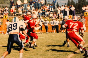 (72) York gets upfield to throw a block for his teammate 